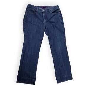 Gloria Vanderbilt "Barely Boot" Dark Wash Blue Jeans 12